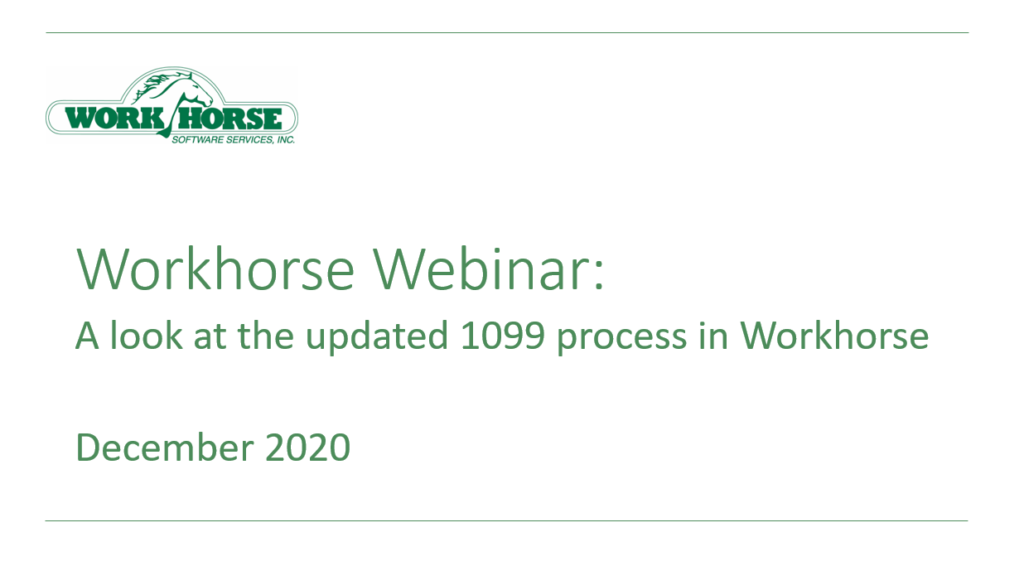 A look at the Updated 1099 process in Accounting