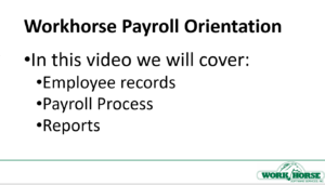 Payroll Orientation