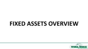 Fixed Asset Overview