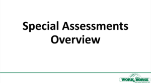 Special Assessments Overview